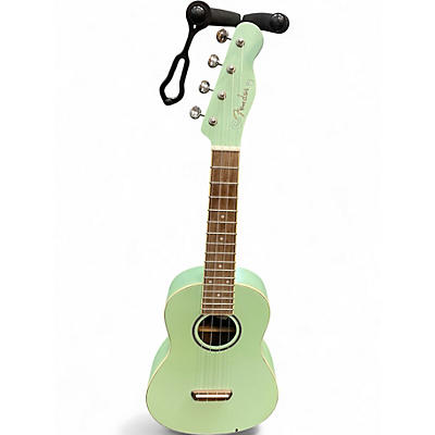 Used Fender zuma Seafoam Green Ukulele