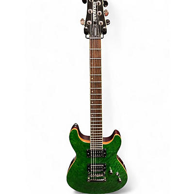 Used Fernandes Dragonfly Emerald Green Solid Body Electric Guitar