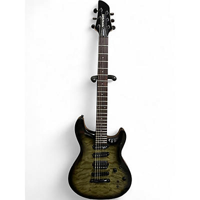 Used Fernandes Dragonfly Emerald Green Solid Body Electric Guitar