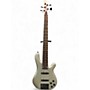 Used Fernandes Gravity 5 DLX Silver Electric Bass Guitar Silver