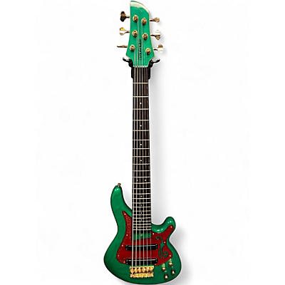 Used Fernandes Gravity 6 Emerald Green Electric Bass Guitar