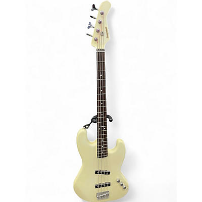 Used Fernandes JJ Olympic White Electric Bass Guitar