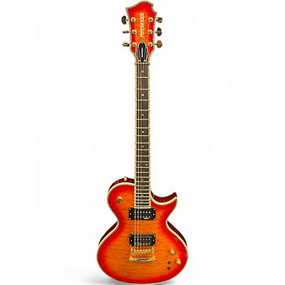 Used Fernandes MONTEREY Cherry Sunburst Solid Body Electric Guitar