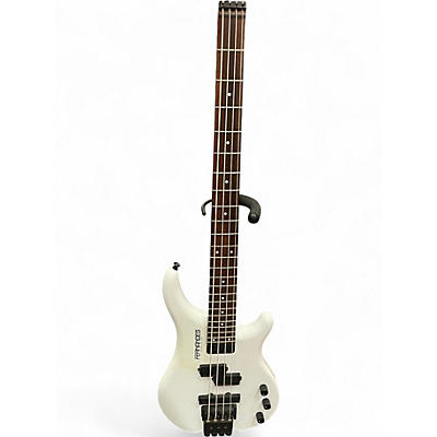 Used Fernandes REVOLVER BASS White Electric Bass Guitar
