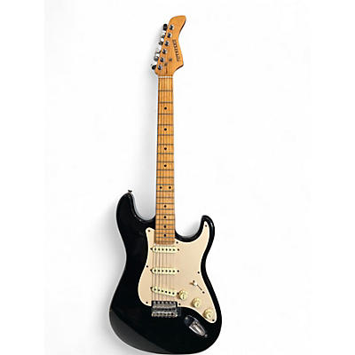 Used Fernandes STRAT STYLE Black Solid Body Electric Guitar