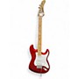 Used Fernandes STRAT STYLE Red Solid Body Electric Guitar Red