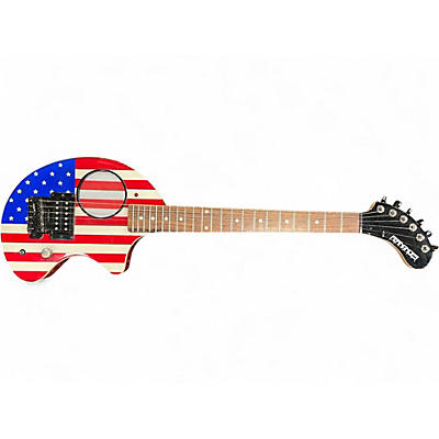 Used Fernandes ZO3 AMERICAN FLAG Solid Body Electric Guitar