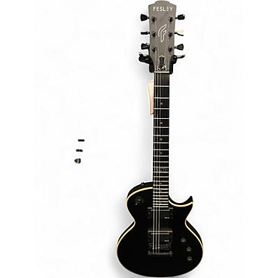 Used Fesley Deluxe Edition Black Solid Body Electric Guitar