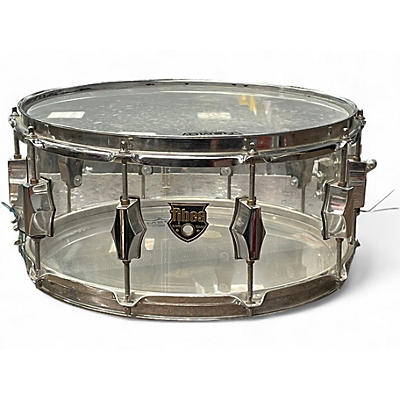 Used Fibes 7X14 Acrylic Snare Clear Drum