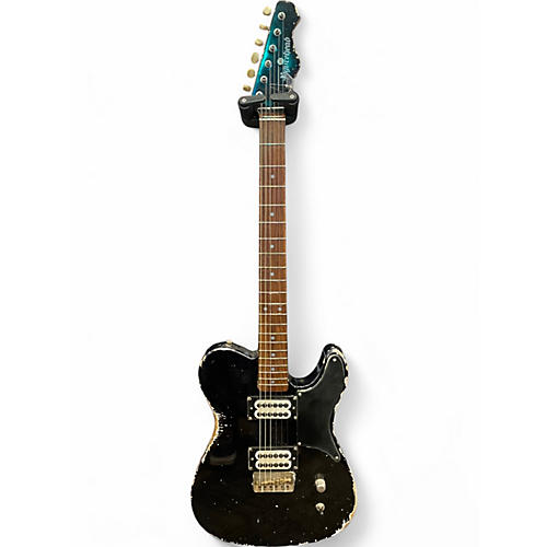 Used Figurehead HH Tele Black Relic Solid Body Electric Guitar Black Relic