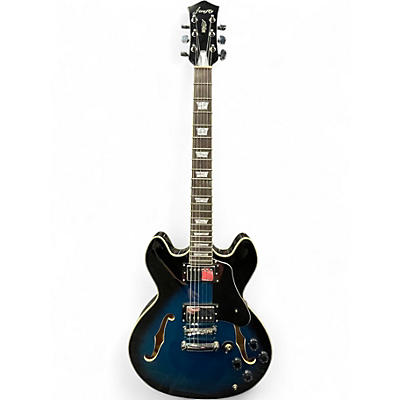 Used Firefly 335 STYLE Blue Burst Hollow Body Electric Guitar