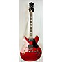 Used Used Firefly 338 Style Cherry Red Hollow Body Electric Guitar cherry red