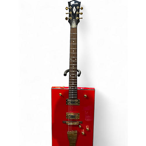 Used Firefly BO DIDDLEY RED Solid Body Electric Guitar RED