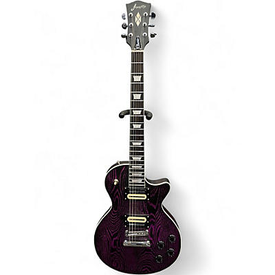 Used Firefly CLASSIC FFLP Trans Purple Solid Body Electric Guitar