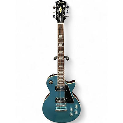 Used Firefly CLASSIC LES PAUL Metallic Aqua Marine Solid Body Electric Guitar