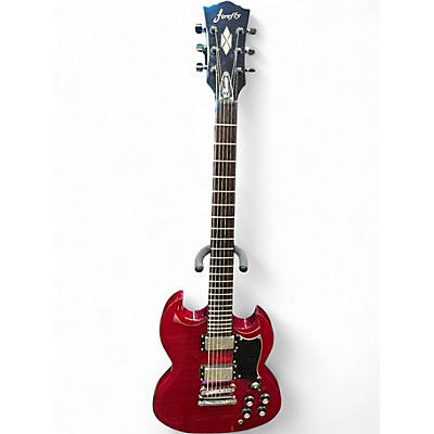 Used Firefly Classic Candy Apple Red Solid Body Electric Guitar