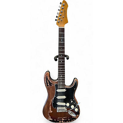 Used Firefly Classic Series JSN S-Style Road-worn Tobacco Burst Solid Body Electric Guitar
