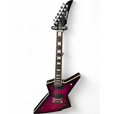 Used Firefly Classic Trans Purple Solid Body Electric Guitar