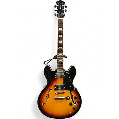 Used Firefly Electric Spanish 35 Style Sunburst Hollow Body Electric Guitar