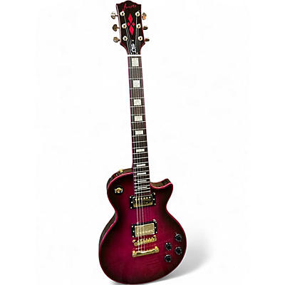 Used Firefly Elite Pink Solid Body Electric Guitar
