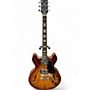 Used Firefly FF338 2 Tone Sunburst Hollow Body Electric Guitar 2 Tone Sunburst