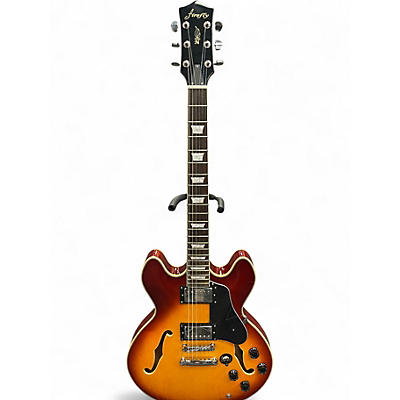 Used Firefly FF338 Sunburst Hollow Body Electric Guitar