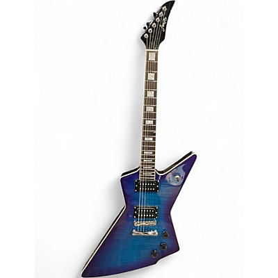 Used Firefly FFEX Blue Burst Solid Body Electric Guitar