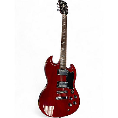 Used Firefly FFLG Classic SG Style Lightning Bolt Fretboard Cherry Solid Body Electric Guitar