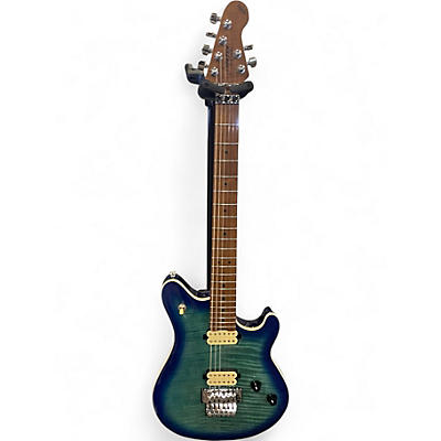 Used Firefly FFMM BLUE FLAME Solid Body Electric Guitar