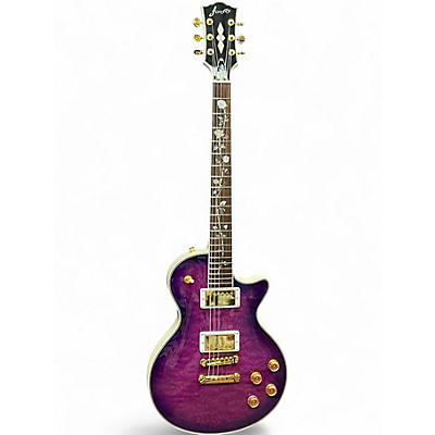 Used Firefly FFSP Elite Trans Purple Burst Solid Body Electric Guitar