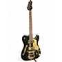 Used Firefly FFTL Black and Gold Hollow Body Electric Guitar Black and Gold