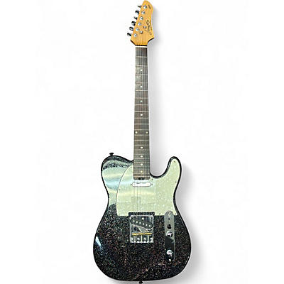Used Firefly FFTL GALAXY BLACK SPARKLE Solid Body Electric Guitar