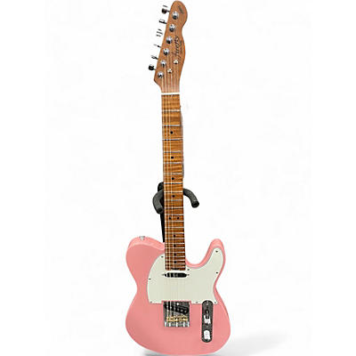 Used Firefly FFTL Pink Solid Body Electric Guitar