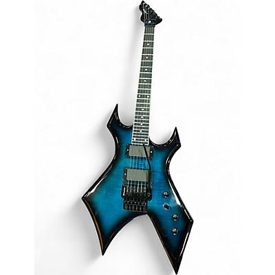 Used Firefly FFVX Classic Warlock Style Trans Blue Solid Body Electric Guitar