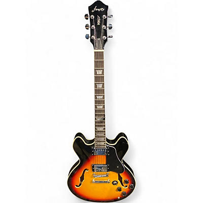 Used Firefly JSN 338 Tobacco Burst Hollow Body Electric Guitar