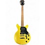 Used Firefly JSN Double Cutaway P-90 Gold Solid Body Electric Guitar Gold