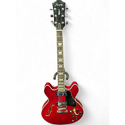 Used Firefly JSN Red Hollow Body Electric Guitar