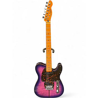Used Firefly Mad Cat FFTL Trans Purple Solid Body Electric Guitar
