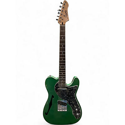 Used Firefly Pure Series FFTH Emerald Green Hollow Body Electric Guitar