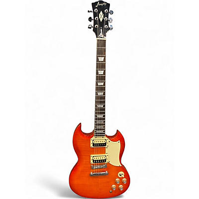 Used Firefly SG STYLE SUNBURST Solid Body Electric Guitar