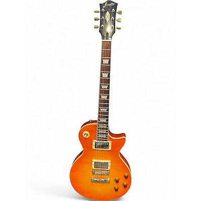 Used Firefly Single Cut Sunburst Solid Body Electric Guitar