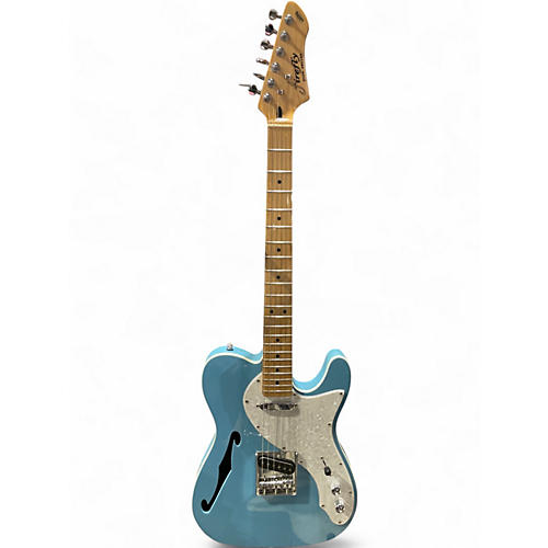 Used Firefly Thinline Blue Hollow Body Electric Guitar Blue