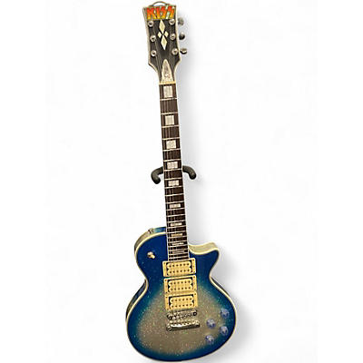 Used Firefly ace frehley MODEL BLUE SILVER SPARKLE BURST Solid Body Electric Guitar