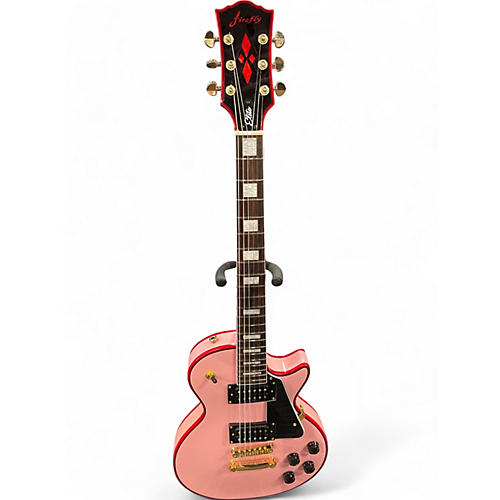 Used Firefly elite pink Solid Body Electric Guitar pink