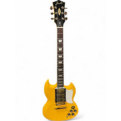 Used Firefly ffsg Yellow Solid Body Electric Guitar