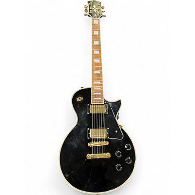 Used Firefly ffsp Elite Black and Gold Solid Body Electric Guitar