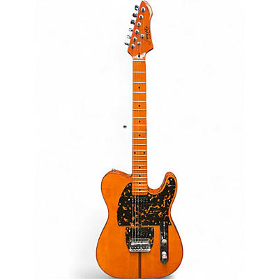 Used Firefly t style Trans Orange Solid Body Electric Guitar