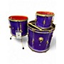 Used First Act 3 Piece md713 Purple Drum Kit Purple