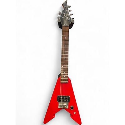 Used First Act ME276 Mini V Candy Apple Red Solid Body Electric Guitar