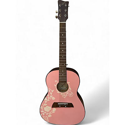 Used First Act MG318 Pink Acoustic Guitar